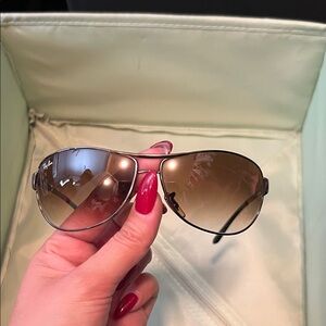 Ray-Ban Gradient Brown Aviator Sunglasses